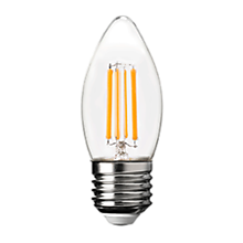 Ecola candle   LED Premium  7,0W  220V E27 4000K 360° filament прозр. нитевидная свеча (Ra 80, 100 L